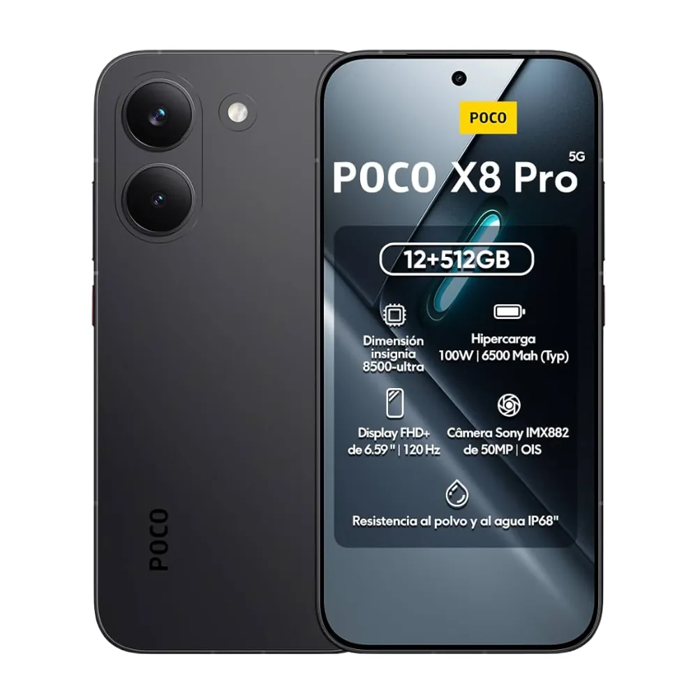 POCO X8 Pro 5G 8GB RAM 512GB Preto